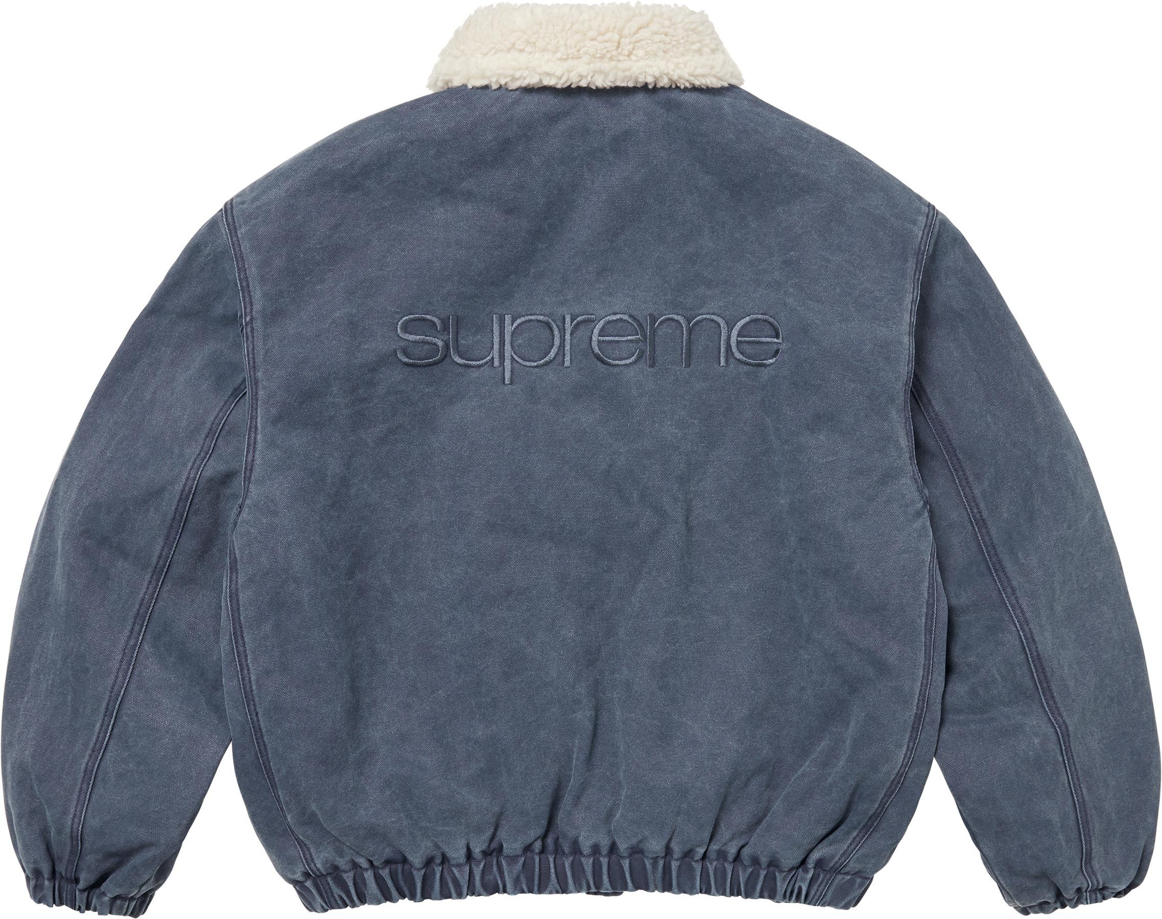 Faux Shearling Lined Bomber Jacket view 26